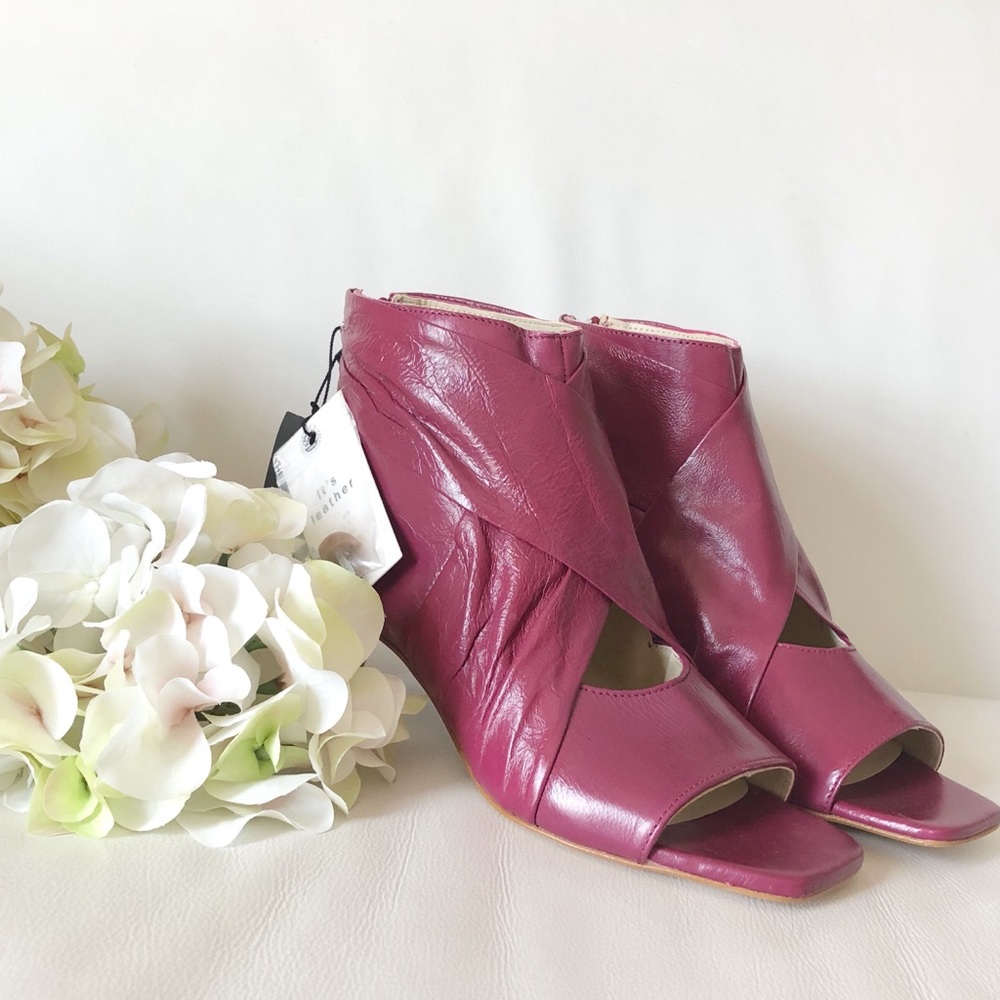 Zara leather ankle boots